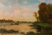 Charles-Francois Daubigny Summer Morning on the Oise oil painting reproduction